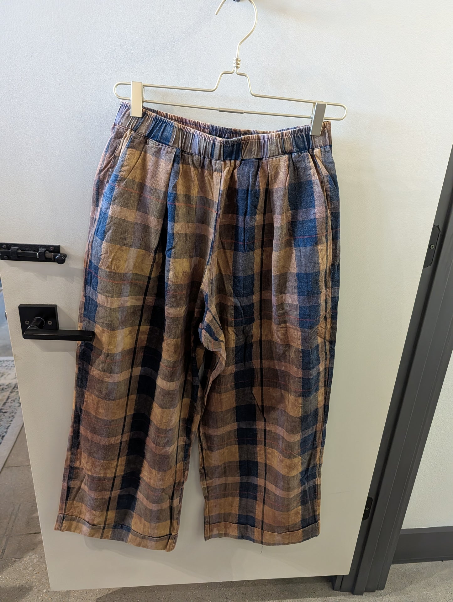 Mineral Wash Plaid Pants